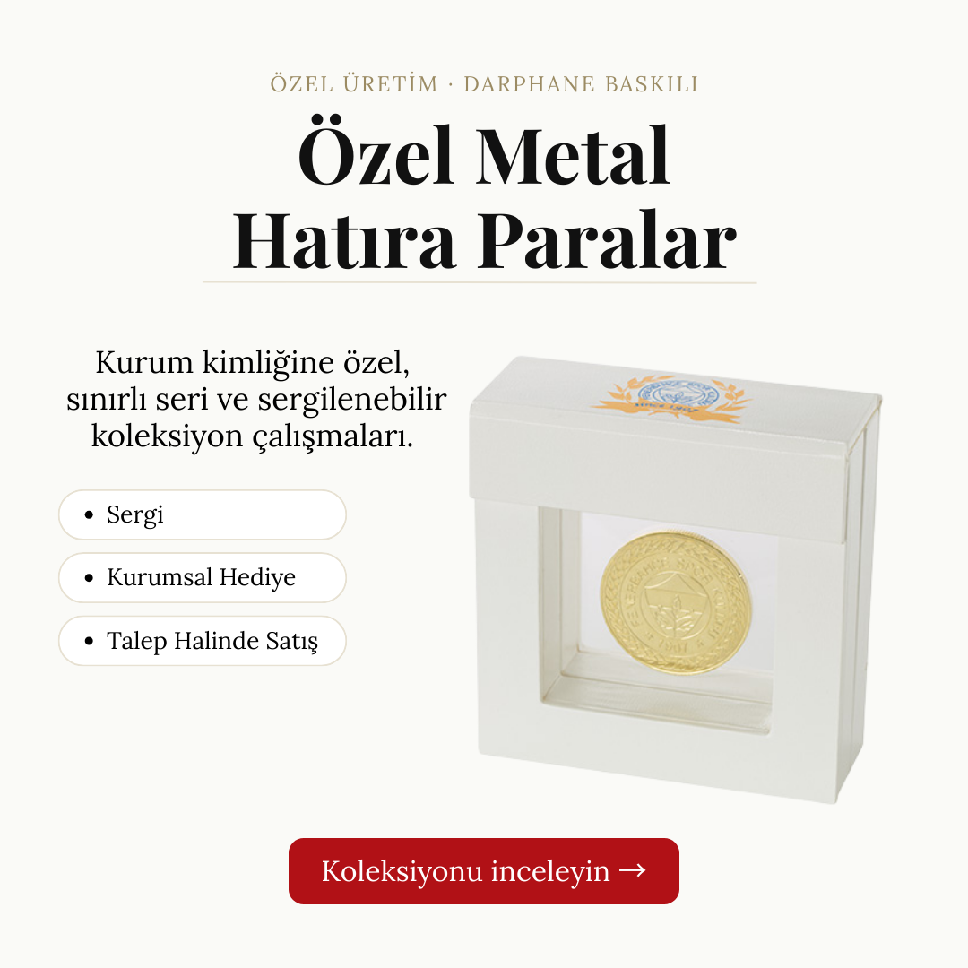 Üniversitelere Özel Metal Hatıra Para Koleksiyonları